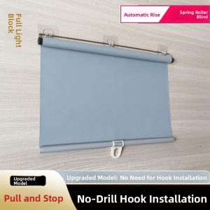 FEIZHUXIANSEN | Sun Blocking Heat Insulation Self Retracting No Drill Rollup Curtain