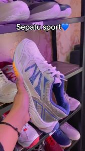 TOSANT - Sepatu badminton bulutangkis Volly Pria Wanita Putih JS02