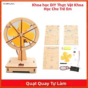 Bộ Quạt Điện Tự Làm Dành Cho Trẻ Em Đồ Chơi Lắp Ráp Thí Nghiệm Giáo Dục Bằng Gỗ Thủ Công Dành Cho Lứa Tuổi Từ 3 Trở Lên