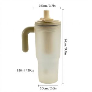 WORTHBUY | Cốc Nước Nhựa Chống Rò Rỉ 850ML Có Bộ Lọc Trà Và Ống Hút Bình Đựng Nước Di Động Dùng Cho Đồ Uống Nóng Và Lạnh Bình Thể Thao Ngoài Trời