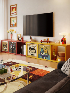 MEISD | DIY Grid Combination TV Cabinet for Storage