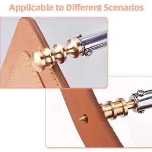 QJH | 2pcs Leather Edge Pressing Head Tip Ironing Head Leather Edge Sealing Pressing Ironing Tool DIY Handmade Leather Craft Tool