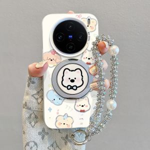 Vivo X200 pro Phone Case New Fun Simple Womens X100 Por Anti-fall with Lanyard High-End Sense X90 pro Full Cover Heat Dissipation Silicone Vovos Protective Cover Cartoon Multiple Animals