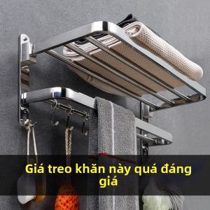 304 Stainless Steel No-Drilling Bathroom Towel Rack