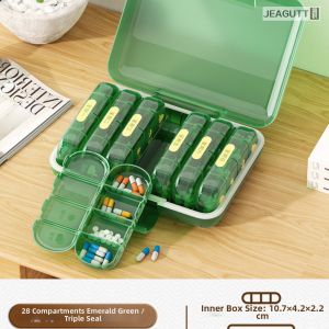 jeagutt | Medication Reminder Pill Organizer Portable