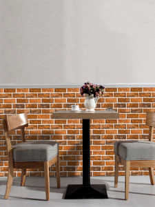 Red Brick Pattern 3D Wall Stickers Self Adhesive Waterproof Fireproof PVC Decorative Wall Mural Retro Style Kitchen Bathroom Decor