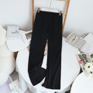 กางเกงขายาวทรงหลวมเอวสูง ทรงขากระบอก กางเกงโยคะสำหรับผู้หญิง ทรงหลวม ระบายอากาศได้ดี กางเกงขายาวลำลอง