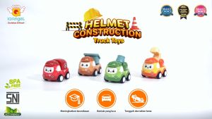 IQ Angel Helmet Construction Truck Toys Mainan Edukasi Truk Anak