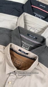 POLICE Kemeja Polos Cotton Kantong Dua Regular Fit Pria