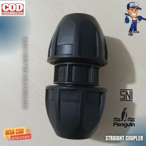 Fitting HDPE Straight Coupler 1 Inch Atau Sambungan Lurus Pipa HDPE 32MM