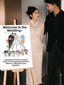 ZLVOEY | Custom Wedding Welcome Sign KT Board Decoration