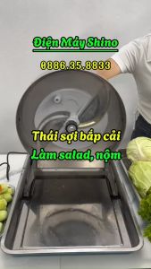 Máy thái rau củ tự động thái sung sả ớt chanh tắc thái lát dầy mỏng tùy ý muốn từ 0-12mm