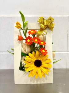 Quà tặng- hoa kẽm nhung cao 40cm ngang 20cm