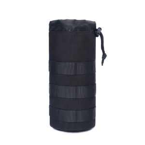 Giá Đỡ Bình Nước Bằng Nylon 1000D MOLLE Có Lưới Dây Rút Phía Trên Dành Cho Cắm Trại Ngoài Trời Túi Đựng Nước 3L Tiện Lợi