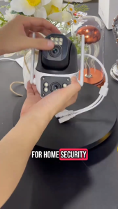 CCTV Camera V380 Pro Dual Lens PTZ 8MP 4G Sim Card IP66 Waterproof Outdoor Two -Way Audio AI Motion Dection Security Protection IP Cameras