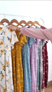 Daster Rayon Luna Dress Ayuri All Size muat S-XXL LD 110cm