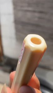 pipa gg asli lokal panjang 12cm model blimbing bahan merah bening mulus