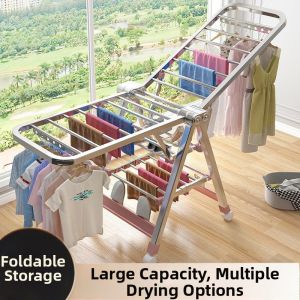 Extendable Drying Rack for Clothes and Quilts