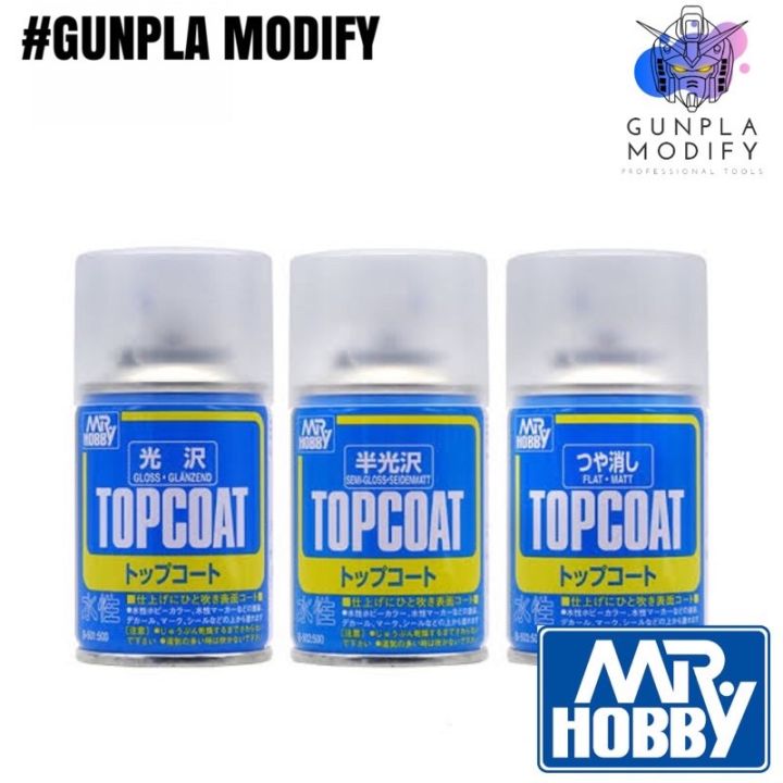 MR.TOP COAT (GLOSS, SEMIGLOSS, FLAT) สเปรย์เคลียร์กระป๋องขนาด 88 ml