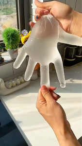 100PCS Disposable TPE Gloves Latex-free Food-grade Gloves Suitable for Cooking and Cleaning
