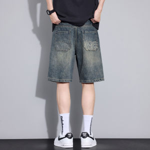 DIZHOUHU | Quần Short Denim Thoáng Khí Vintage