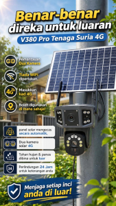 🔥Free Shipping🔥V380 PRO 8F CCTV Camera Outdoor waterproof Equipped with a solar powered camera Full Color Night Vision Mobile Detection Voice Intercom IP Camera Equipped with a solar powered camera