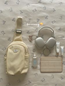 IAMCREAMY Urban Minimalist กระเป๋าคาดหน้าอกผ้าไนลอนน้ําหนักเบา GYM COMMUTER Travel ผู้หญิงไหล่เดี่ยว Slant CROSS BAG