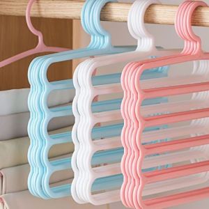 Multi-Layer Thickened Clothes Hanger for Pants Storage Home Use Seamless Trouser Clip Wardrobe Pants Hanging Rack Organizer
