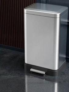 HS | Large Stainless Steel Step Trash Can Luxury Home & Office