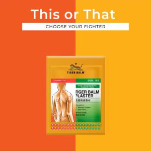 Tiger Balm Cool and Warm Plaster 2s for Pain Relief and Comfort