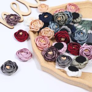 Vườn Hoa Pha Lê Hoa Hồng Giả DIY Thủ Công Nửa Thành Phẩm Quần Áo Phụ Kiện Trang Trí Váy Hoa Giả Pha Lê Hoa Hồng 4cm