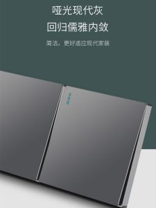 ปลั๊กและสวิตช์ 3 หลักแบบยูเอสบี 13A ดีไซน์อังกฤษ สีเทา สำหรับใช้ในห้องนอน ห้องน้ำ ห้องทำงาน สำนักงาน สวน อุปกรณ์ไฟฟ้า