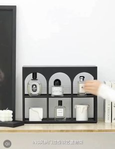 ❣️SPACEIDEAS❣️ Metal & Acrylic Perfumes Holders Perfumes Rack Perfumes Stand Cup Stand Cup Holder Cup Rack Coffee Cup Holder Displays Shelf Aromatherapy Stand Cosmetic Stands Cosmetic Holder Cosmetic Rack Cosmetic Shelf Makeup Rack Makeup Stand