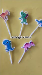 Lilin DINOSAURUS Isi 5 / Lilin Ulang Tahun Dino Tyrex