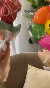 5 Pcs DIY Flower Bouquet Foil Balloon Decoration for Birthday Wedding Teacher Day Party Event