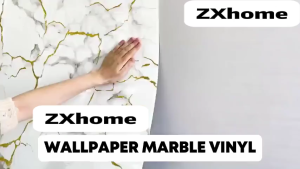 สติ๊กเกอร์วอลเปเปอร์ วอลเปเปอร์ติดผนัง wallpaper ติดผนัง ลายหินอ่อน หนา มีกาวในตัว ไร้ฟอร์มาลดีไฮด์ กันน้ำ