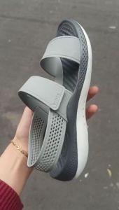 Giày dép crocs(Chính hãng)SANDAL CROS LITER 360 NỮ ÊM MỀM DẺO KHÔNG HÔI CHÂN ĐI BIỂN ĐI MƯA MÀU GHI XÁM