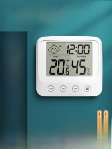 เครื่องวัดความชื้นและอุณหภูมิแบบติดผนัง BTE-WSDJ ความแม่นยำสูง อุปกรณ์สำหรับบ้าน ร้านขายยา อุปกรณ์อิเล็กทรอนิกส์