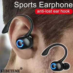KEBETEME สมาร์ทโฟนเซลล์มือถือสมาร์ทโฟนชุดหูฟังพร้อมไมโครโฟนกีฬาระบบตัดเสียงรบกวนเบส HIFI หูฟังแฮนด์ฟรีขนาดเล็กแบบไร้สายหูฟังแบบเสียบหู