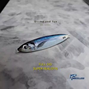 metal jig umpan jigging super realistik 40 60 80 gram model colt snipper full GID
