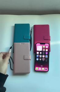 Leather Case Protect Cover for IPhone 16 15 14 13 12 Mini 11 Pro Max X XR XS Max 7 8 6 6s Plus SE 2020 Stand Flip Wallet Case