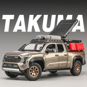 1:24 Tacoma Prado LC250 Diecast Alloy Models Toys Cars Doors Opened with Sound Light Pull Back Miniature Vehices Home Decoration