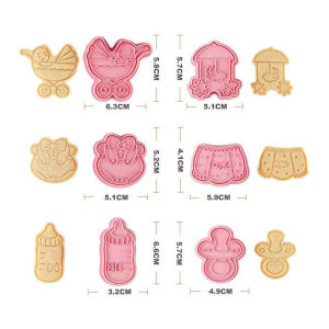New Cartoon 3D Rabbit Sheep Chicken Butter Cookie Baking Molds Handmade Baking Tools Chinese Style Kitchen Utensils