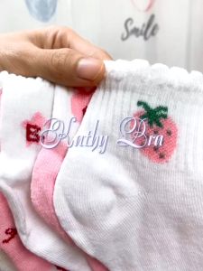T01 Set Túi 10 Đôi Tất Nữ Cổ Ngắnt Cute KATHY BRA Họa Tiết Gấu Siu Dễ Thương Chất liệu Mềm Mại Độ Co Dãn Tốt