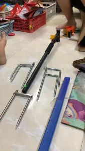 Chân cắm Ô Dù loại đẹp inox và thường Kim loại