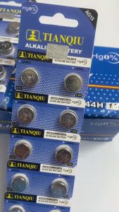Vỉ 10 Viên Pin cúc áo AG13 LR44H 357A TIANQIU 1.5V dùng cho đồng hồ đeo tay đồ chơi nhiệt kế