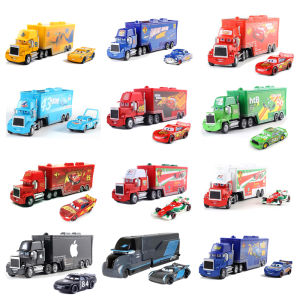 Takara Tomy | Cars Toy Hauler Jackson Storm Mack Truck Cruz Ramires Daniel Swervezs Hauler Gale Beaufort Cardrey Wong Alloy Diecast Toy Truck
