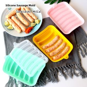 DOLO DAKING | Silicone Sausage Mold for Steaming Meat Fish Shrimp Ham Sausages
