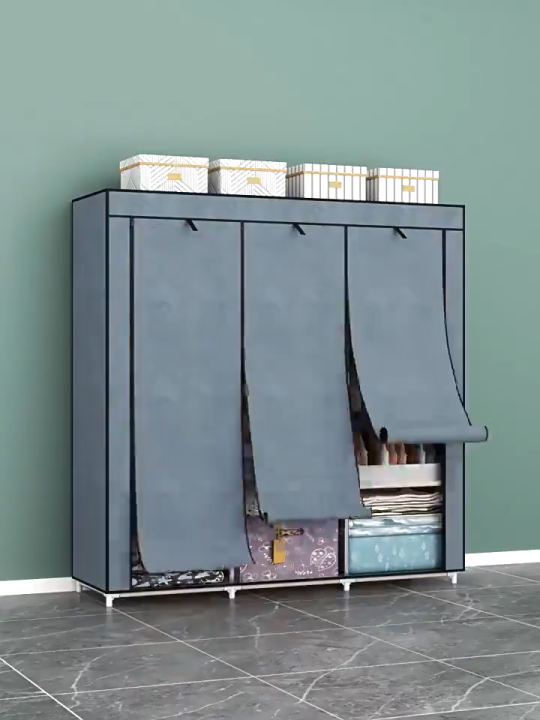 ACTIVEONE Wardrobe Assembly Non Woven Cover Storage Reinforcement ...