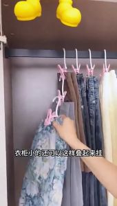 10ชิ้น ที่หนีบผ้าขนาดใหญ่ / ไม้หนีบผ้าพลาสติกพร้อมตะขอ / ไม้หนีบผ้าตะขอเดี่ยวแบบพกพา / ที่หนีบผ้ากันลื่นสำหรับตากผ้า / ที่หนีบผ้าแบบตะขอเดี่ยว / ที่หนีบกางเกง หมวก ถุงเท้า ประหยัดพื้นที่